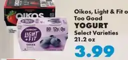 Sullivan's Foods Oikos, Light & Fit Yogurt offer