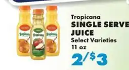 Sullivan's Foods Tropicana single serve juice offer