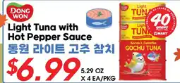 Hmart Dong Won Light Tuna with Hot Pepper Sauce offer