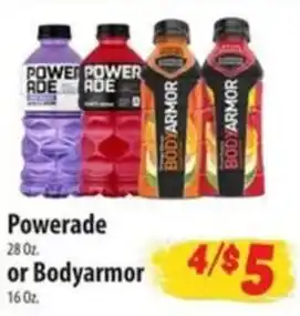 Powerade or Bodyarmor