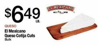 Jons International El Mexicano Queso Cotija Cuts offer