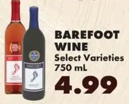 Sullivan's Foods Barefoot Wine offer