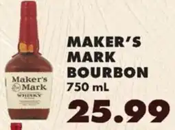 Sullivan's Foods Maker's Mark Bourbon offer