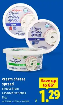 Lidl Lidl cream cheese spread offer