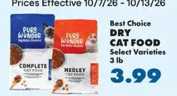 Sullivan's Foods Best Choice Dry Cat Food offer