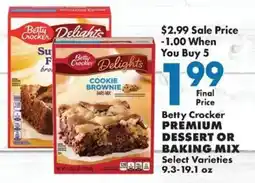 Sullivan's Foods Betty Crocker premium dessert or baking mix offer