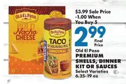 Sullivan's Foods Old El Paso premium shells, dinner kit or sauces offer