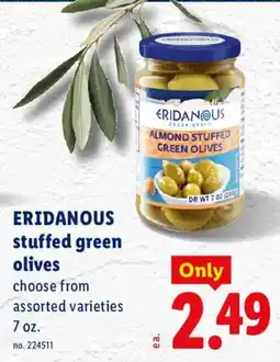 Lidl Eridanous stuffed green olives offer