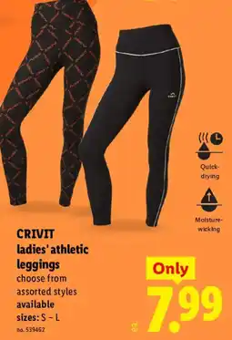 Lidl Crivit ladies' athletic leggings offer