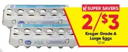 Ruler Foods Kroger Grade A Large Eggs offer