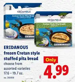 Lidl Eridanous frozen Cretan style stuffed pita bread offer