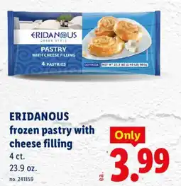 Lidl Eridanous frozen pastry with cheese filling offer