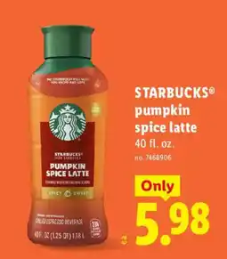 Lidl Starbucks pumpkin spice latte offer