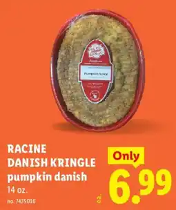 Lidl Racine danish kringle pumpkin danish offer