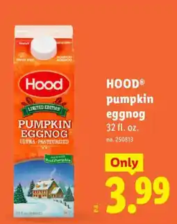 Lidl Hood pumpkin eggnog offer