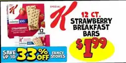 Ollie's Kellogg's strawberry breakfast bars offer