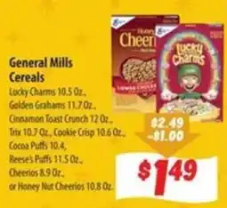 Food Giant General Mills Cereals offer