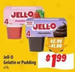 Food Giant Jell-o Gelatin or Pudding offer