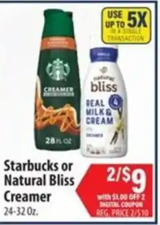 Food Giant Starbucks or Natural Bliss Creamer offer