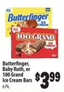 Food Giant Butterfinger, Baby Ruth, or 100 Grand Ice Cream Bars offer