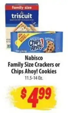 Food Giant Nabisco Family Size Crackers or Chips Ahoy! Cookies offer