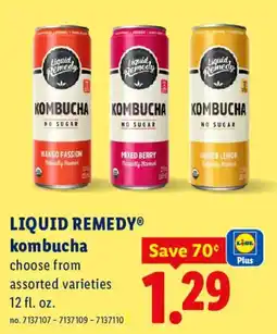 Lidl Liquid Remedy kombucha offer