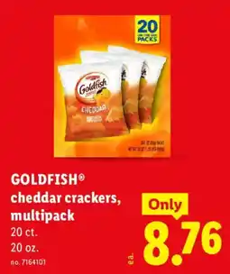 Lidl Goldfish cheddar crackers offer