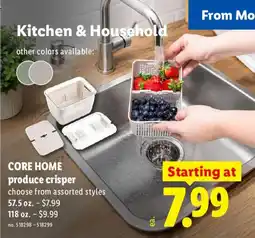 Lidl Core Home produce crisper offer