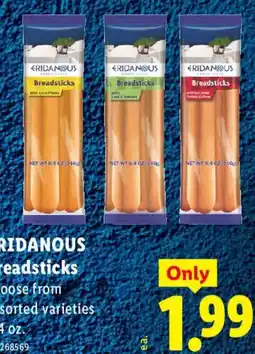 Lidl Eridanous breadsticks offer