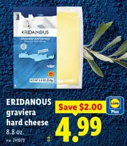 Lidl Eridanus graviera hard cheese offer