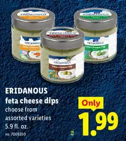 Lidl Eridanous feta cheese dips offer