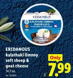 Lidl Eridanous kalathaki limnoy soft sheep & goat cheese offer