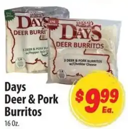 Food Giant Days deer & pork burritos offer