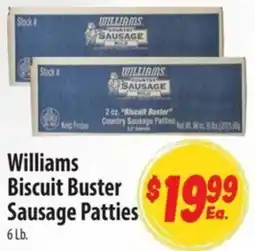 Food Giant Williams biscuit buster sausage patties offer