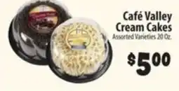 Food Giant Cafe Valley cream cakes offer