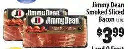 Food Giant Jimmy Dean Smoked Sliced Bacon offer
