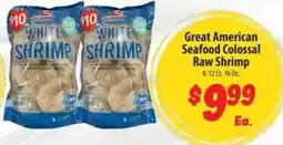 Food Giant Great American Seafood Colossal Raw Shrimp offer