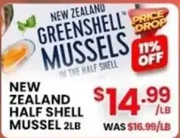 Seafood City New Zealand Greenshell Mussels offer