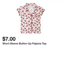 Five Below Short-Sleeve Button-Up Pajama Top offer