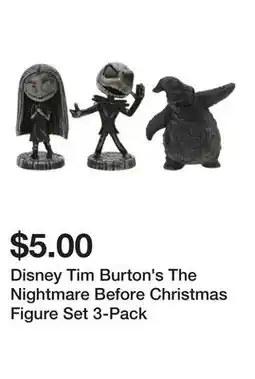 Five Below Disney Tim Burton's The Nightmare Before Christmas Figure Set 3-Pack offer