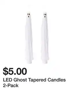 Five Below LED Ghost Tapered Candles 2-Pack offer