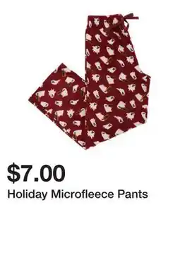 Five Below Holiday Microfleece Pants offer