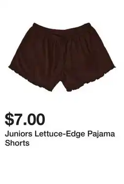 Five Below Juniors Lettuce-Edge Pajama Shorts offer