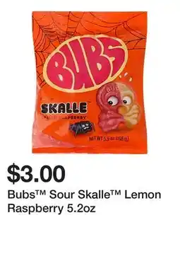 Five Below Bubs Sour Skalle Lemon Raspberry 5.2oz offer