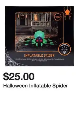Five Below Halloween Inflatable Spider offer