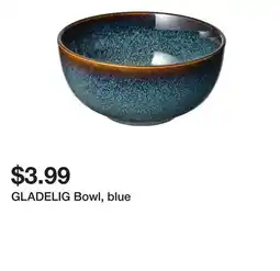 Ikea GLADELIG Bowl, blue offer
