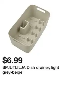 Ikea SPJUTLILJA Dish drainer, light grey-beige offer