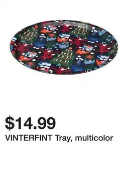 Ikea VINTERFINT Tray, multicolor offer