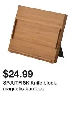 Ikea SPJUTFISK Knife block, magnetic bamboo offer