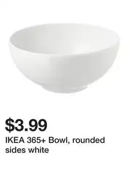 Ikea IKEA 365+ Bowl, rounded sides white offer